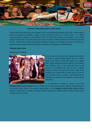 Malaysia online casino