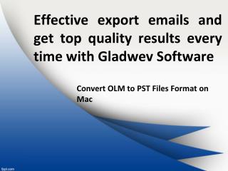 Convert OLM to PST with OLM to PST Converter Ultimate