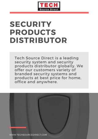 Security products distributor