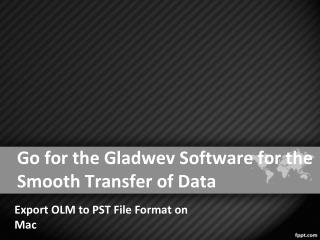 Export OLM Data Files to PST Format