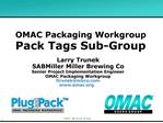 OMAC Packaging Workgroup Pack Tags Sub-Group
