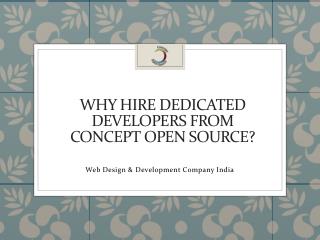 Why Hire Dedicated Developers From Concept Open Source?