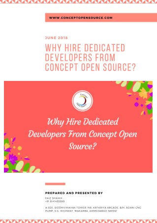 Why hire dedicated developers from concept open source