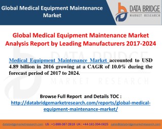 Global Medical Equipment Maintenance Market