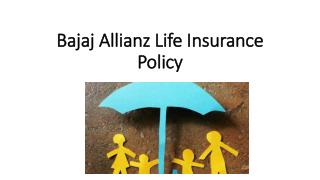 Bajaj Allianz Life Insurance Policy