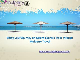 Enjoy your Journey on Orient Express Train through Mulberry Travel