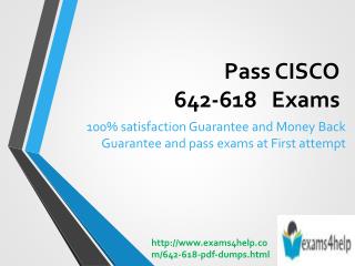 642-618 | Cisco Free pdf dumps | Practice Test | Braindumps | exams Dumps