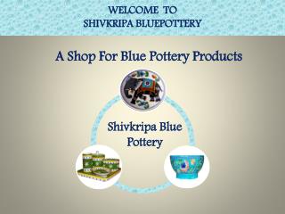 Shivkripa Bluepottery - Well Known Name In The Market Of Blue Pottery