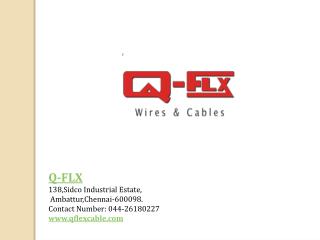 Electrical Control Panel Wiring - Qflx Cable