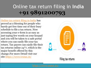 The Ease Offered by Online tax return filing in India