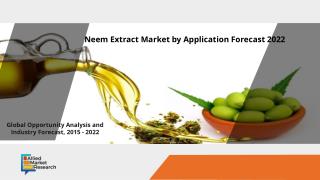 Neem Extract Market by Application Forecast 2022