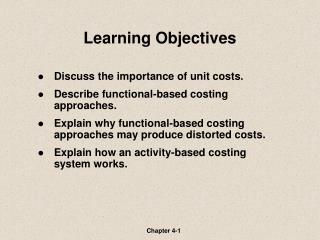 Learning Objectives