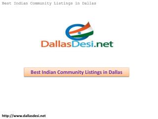 Best Indian Community Listings in Dallas