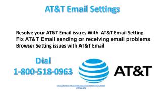 resolve your AT&T Email issues with AT&T Email Settings 1-800-518-0963