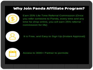 Join Us to Our Panda Cashback Website Affiliate Program