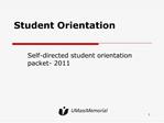Student Orientation