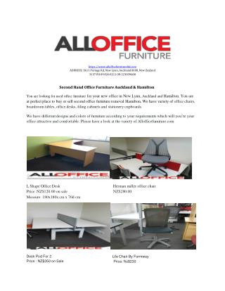 Second Hand Office Furniture Auckland