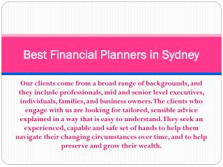 Investment Advisor | Best Financial Planners in Sydney â€“ Assure Wealth