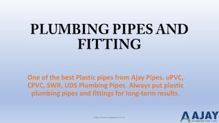Plumbing Pipes and Fitting