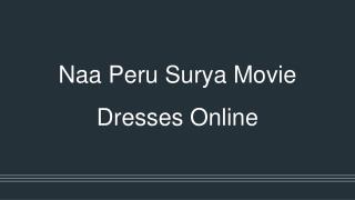 Shop Stylish Dresses Of Allu Arjun Online in Hyderabad