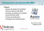Introducci n a las Normas ISO 9000