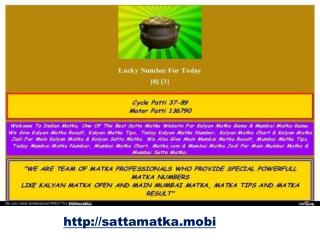 Best satta matka game trips in india