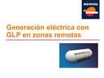 Generaci n el ctrica con GLP en zonas remotas