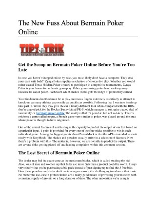 bermain poker online