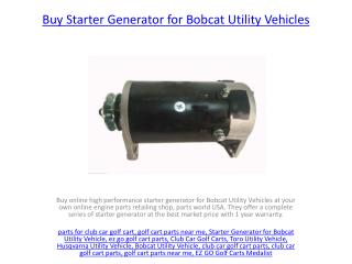 Buy Online Bobcat Utility Vehicle Engine Parts