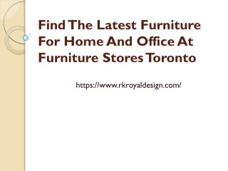Modern Furniture - RK Royal Design & Furniture