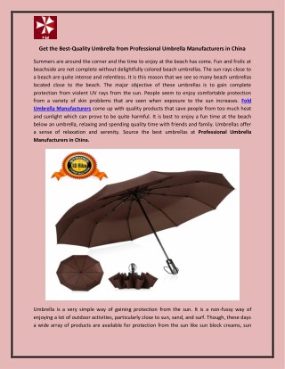 best quality umbrella