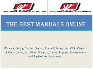 Touring Service Manual