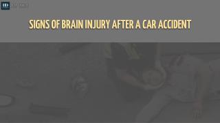 Signs of Brain Injury after a Car Accident