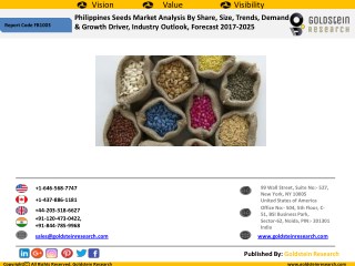 Philippines Seeds Market Outlook 2017-2025