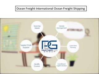 Ocean Freight International Ocean Freight Shipping