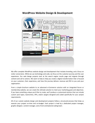Wordpress Agency Birmingham | Wordpress Developer - ByteGrow UK