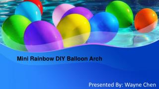 Mini Rainbow DIY Balloon Arch - Party Zealot