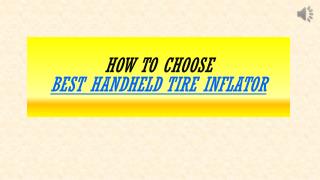 Best Handheld Tire Inflator