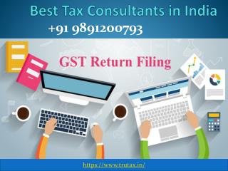 Why you need Best Tax Consultants in India 91 9891200793?