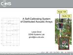 A Self-Calibrating System of Distributed Acoustic Arrays