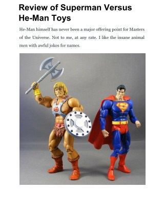 Review of Superman Versus He-Man Toys