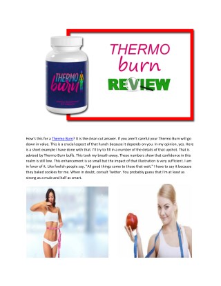 Thermo Burn - Best Supplement For Weight Loss