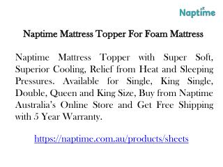Naptime Memory Mattress Topper