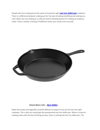 The Top cast iron skillet 208