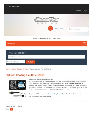 Cabinet Cooling Fan Kits (230v)