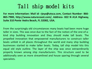 Tall ship model kits