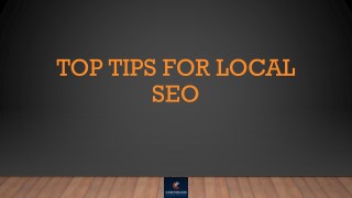 Top Tips For Local Seo