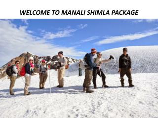 Enjoy your vacation with an affordable Manali Shimla Package