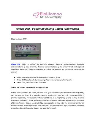 Almox 250 | Pexomox 250mg Tablet | Elawoman