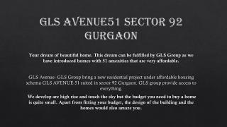 Gls Avenue51 Sector 92 Gurgaon
